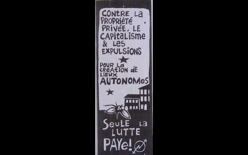affiche pour la création de lieux autonomes