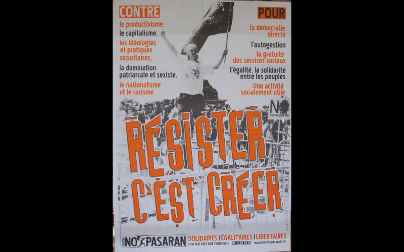 affiche Réseau No-pasaran 