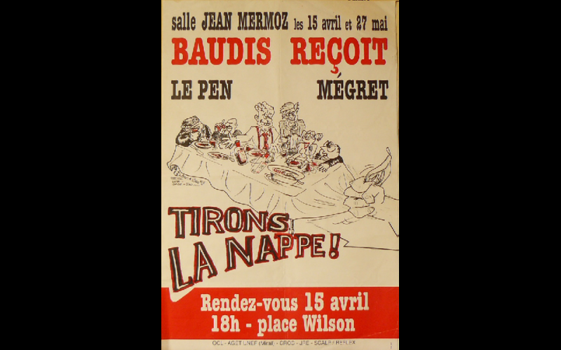 affiche manif anti-Le pen-megret, SCALP, Toulouse, 1999