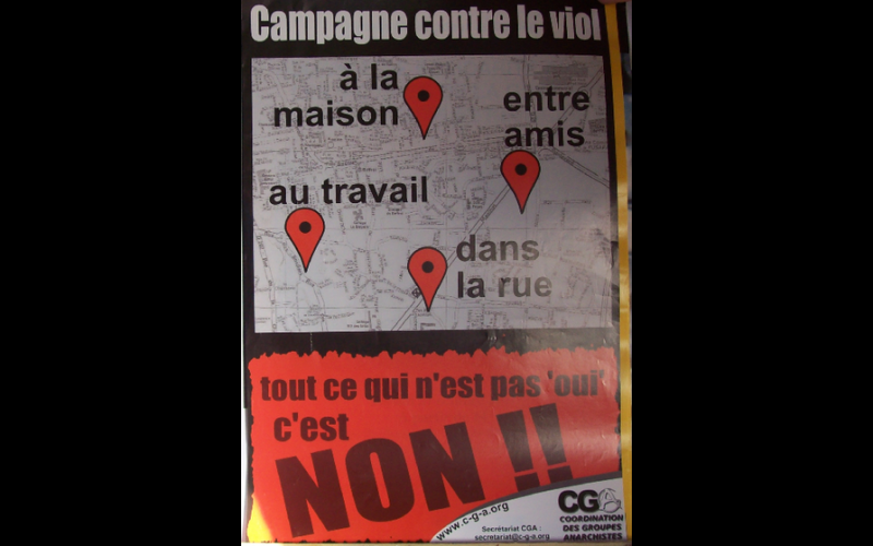 affiche contre le viol, CGA 