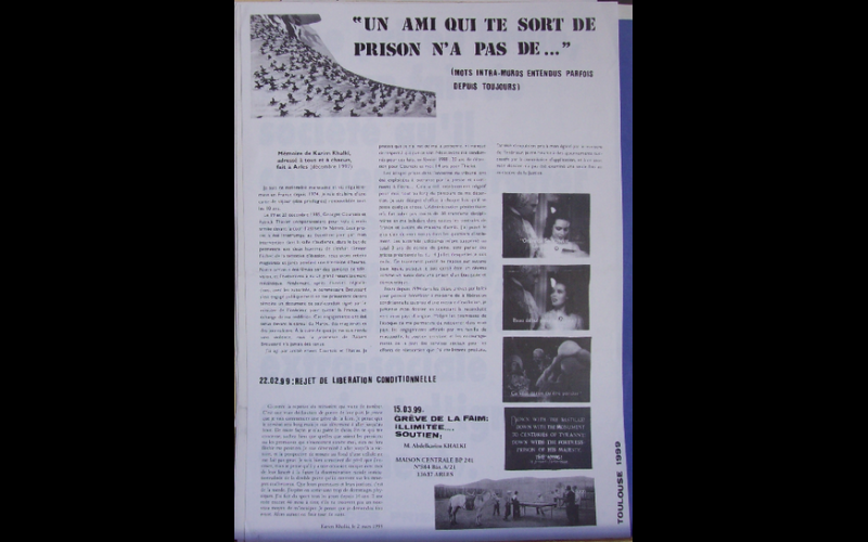 affiche Karim Khalki, Toulouse, 1999