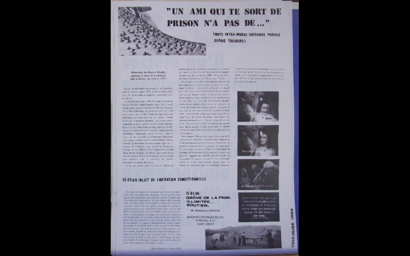 affiche Karim Khalki, Toulouse, 1999 