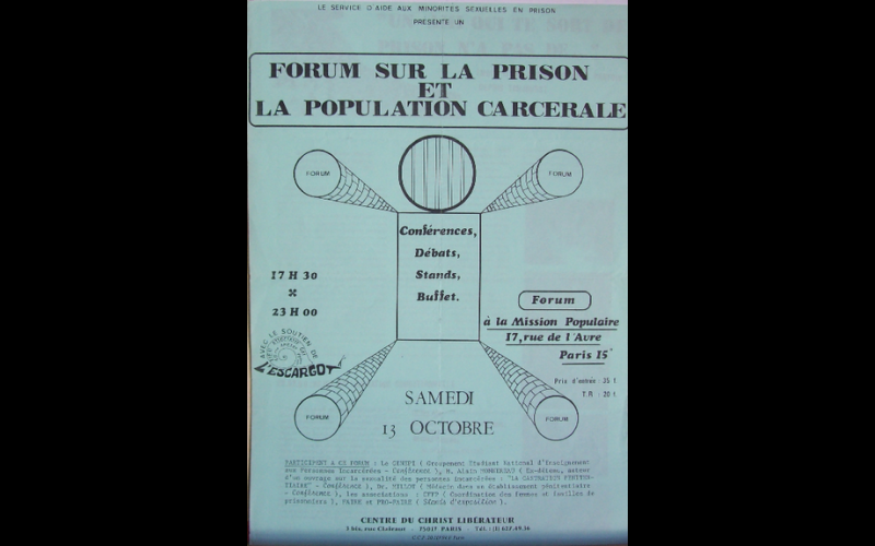affiche forum prison, Paris