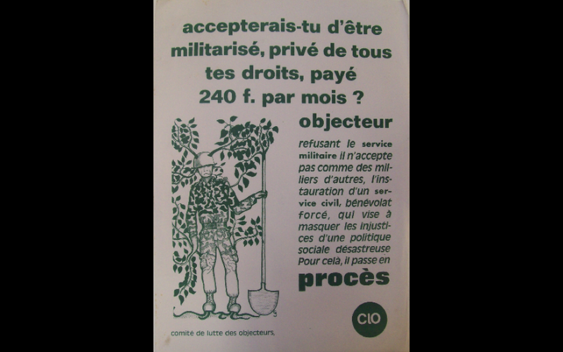 affiche comité de lutte des objecteurs