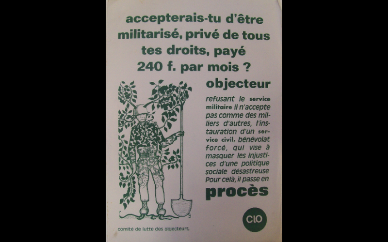 affiche comité de lutte des objecteurs 