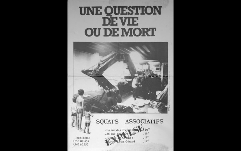 affiche squats associatifs, Paris, 65 x 92