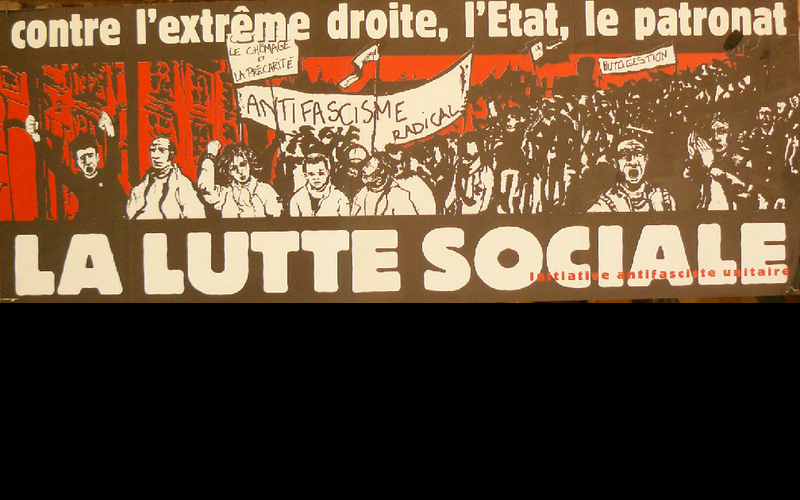 affiche contre l'extrème droite, Initiative unitaire libertaire