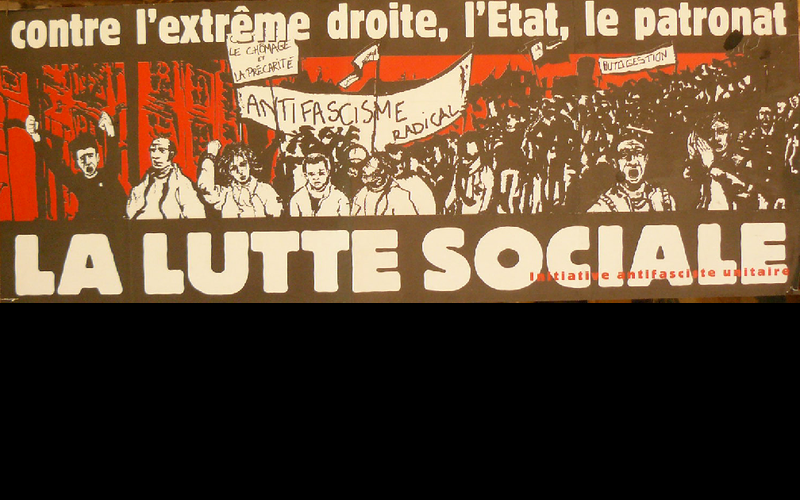 affiche contre l'extrème droite, Initiative unitaire libertaire 