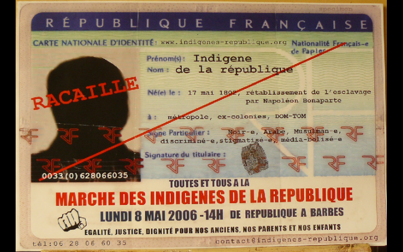 affiche Indigènes de la république, Paris, 2006 