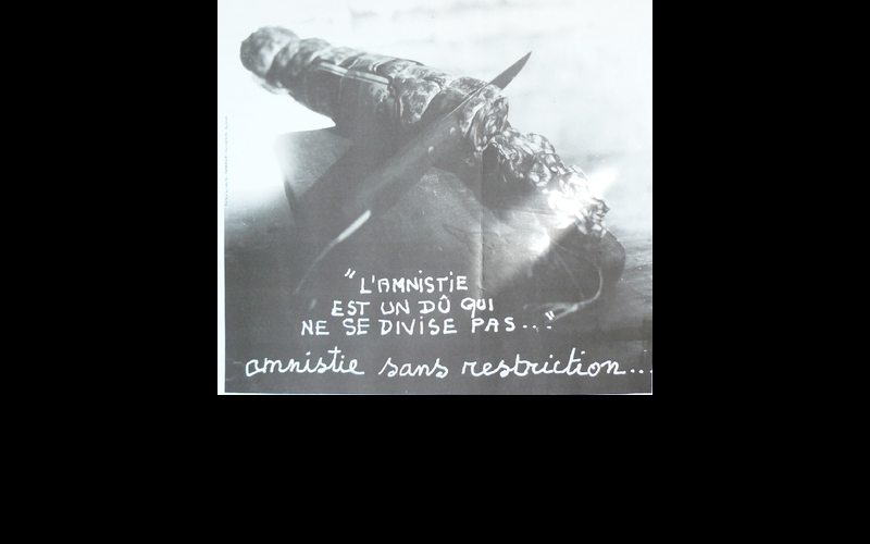 affiche amnistie sans restriction, 1981