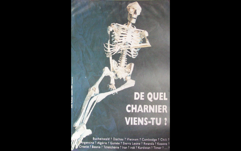 affiche charniers, AAEL, Toulouse, 1999
