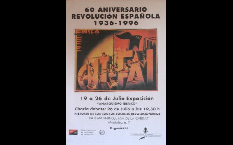 N°183 CNT-AIT Barcelone 1996 MF Esp. 43x63