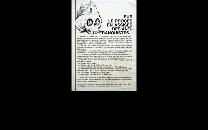N°290. Toulouse, décembre 1980. Les inculpés signataires. GF2 44x61