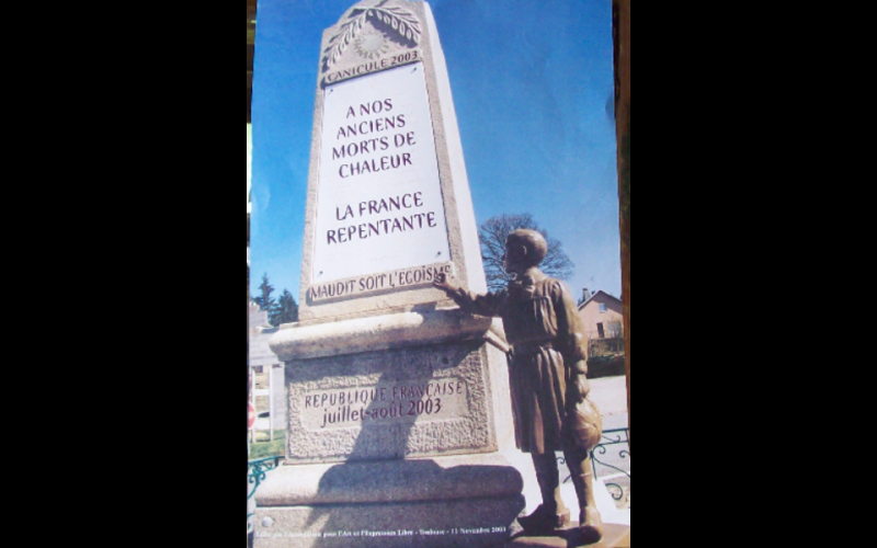 affiche canicule, AAEL, Toulouse, 2003
