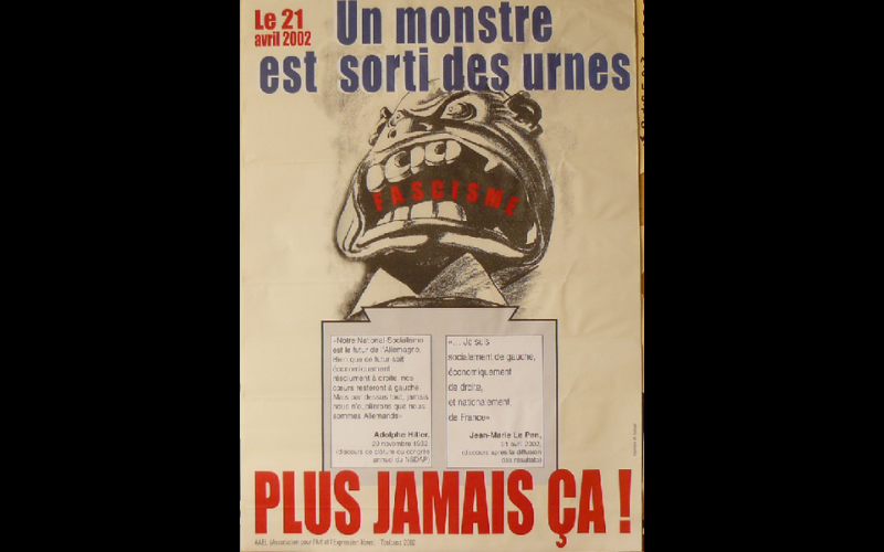 affiche Le Pen, élections, AAEL, Toulouse, 2002