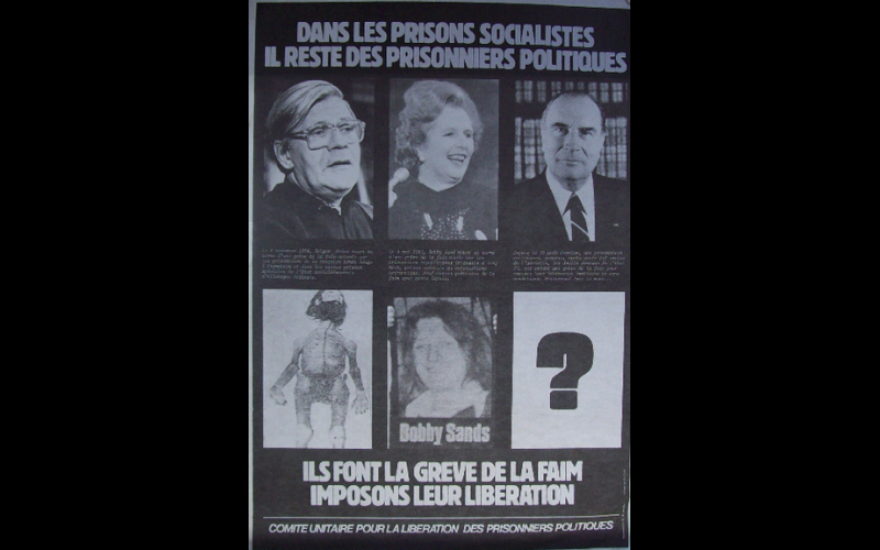 affiche amnistie des prisonniers politiques, 1981 