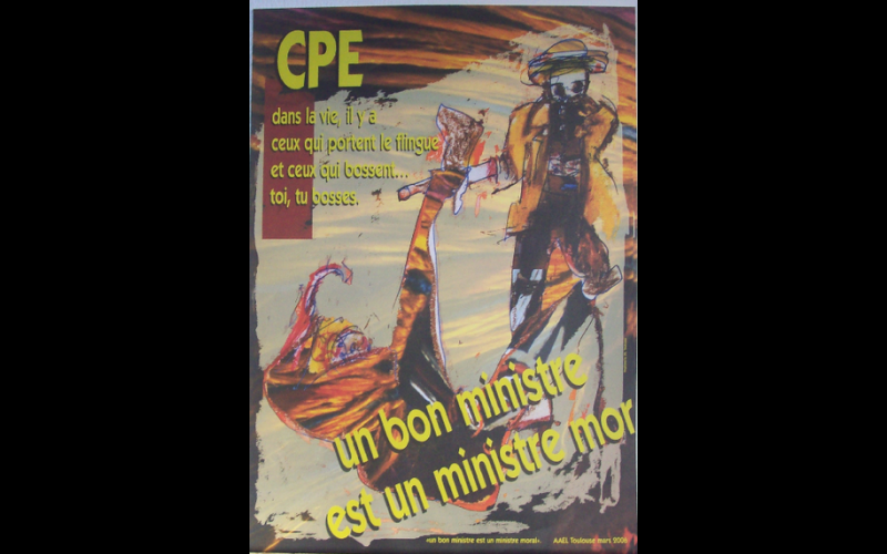 affiche anti-CPE AAEL, Toulouse, 2006 