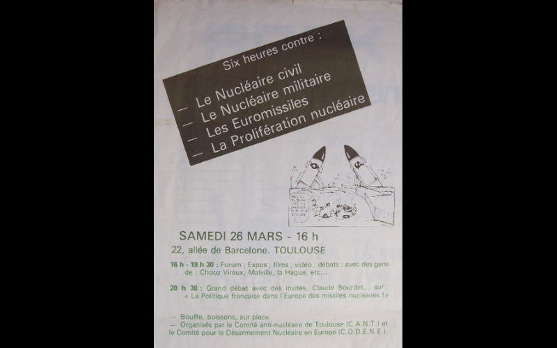 1983 (mars) - 6h contre nucléaire civil et militaire - Toulouse. 