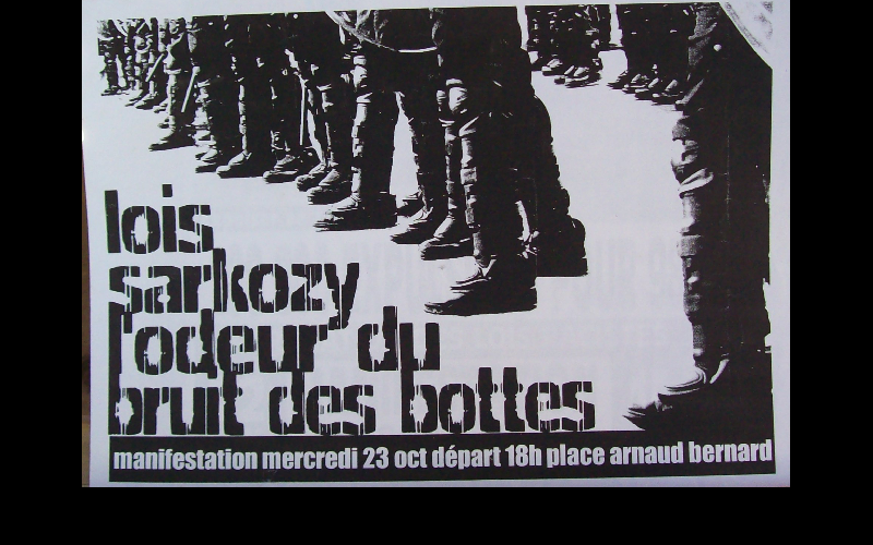 affiche manif anti loi LSI, Toulouse, 2002