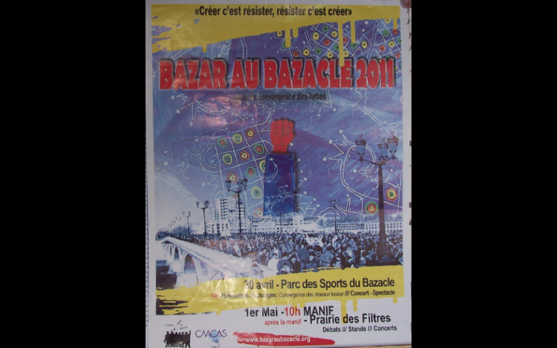 affiche Bazar au Bazacle, 2011, Toulouse 