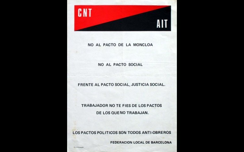 N° 263 CNT - AIT Federacion local de Barcelona 1977 Mf Esp. 32x44 