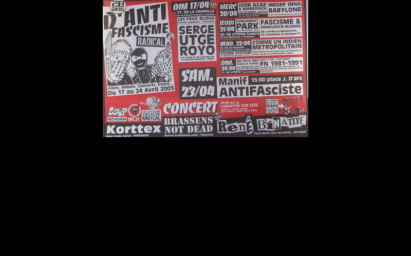 affiche festival 20 ans du SCALP, Toulouse, 2004