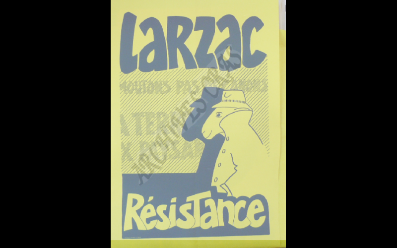 affiche larzac resistance jaune 