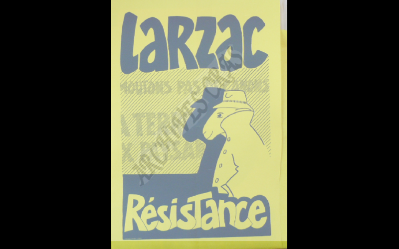 affiche larzac resistance jaune