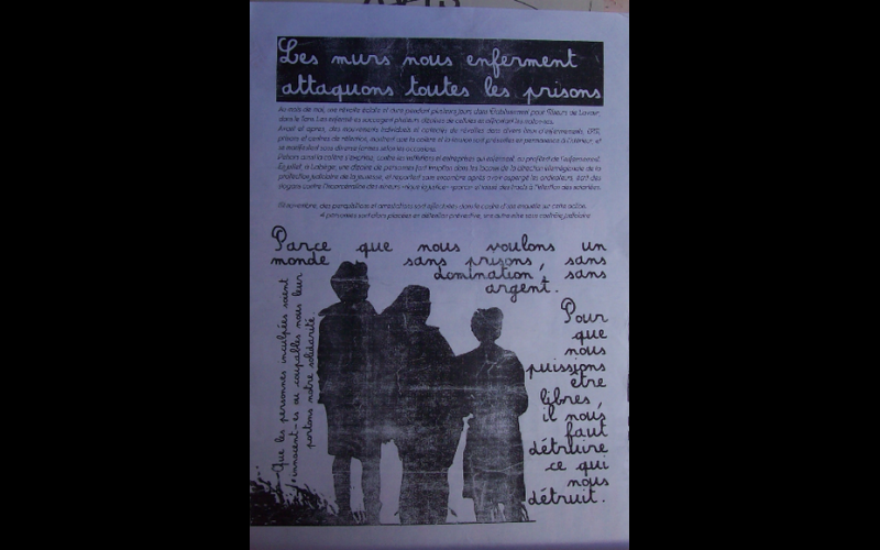 affiche révolte EPM Lavaur, Toulouse 