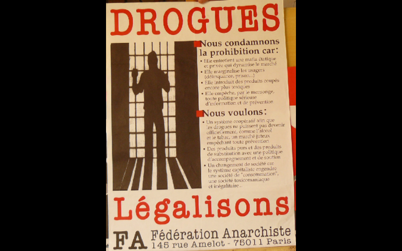 affiche légalisons drogues, FA 