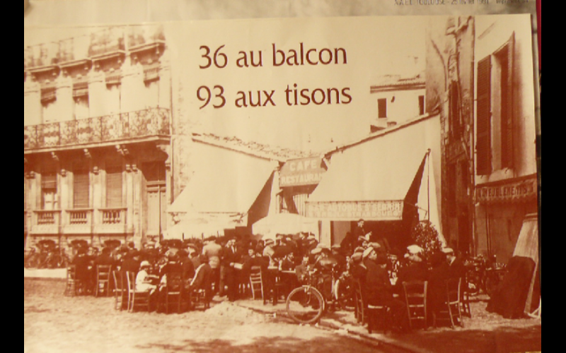 affiche 36 au balcon, AAEL, Toulouse, 1993