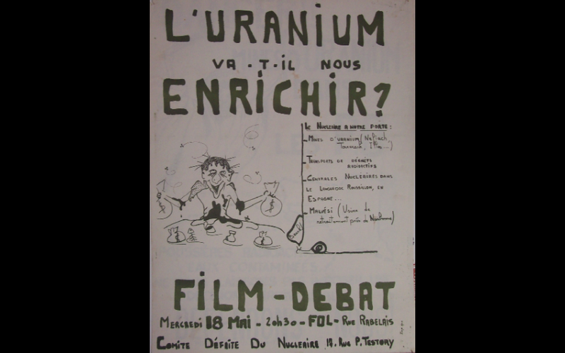 Soirée contre les mines d'uranium - Comité Défaite du Nucléaire - Perpignan (66) 