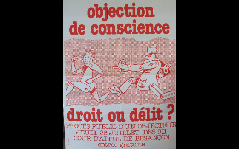 affiche procès objecteurs, Besancon