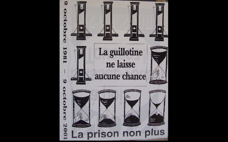 affiche contre les prisons, 2001, 80x60 