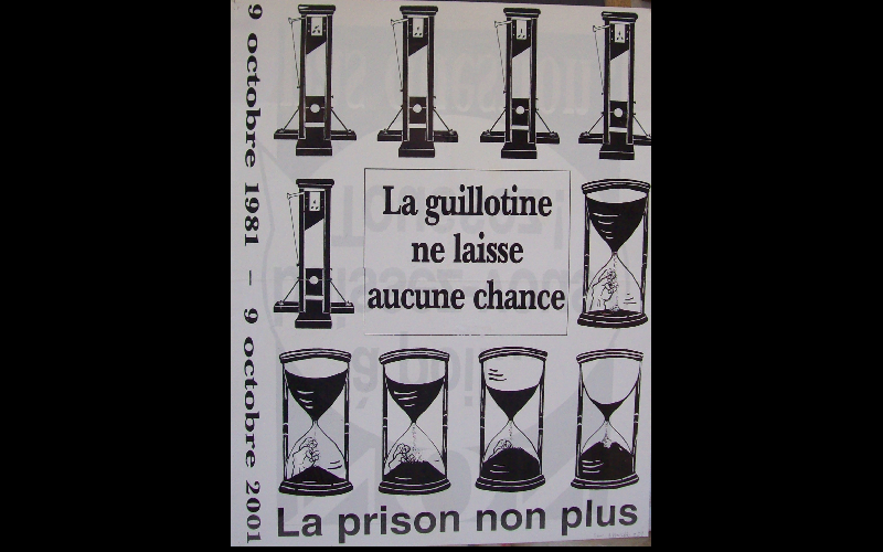 affiche contre les prisons, 2001, 80x60