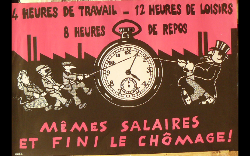 affiche 4 heures de boulot, AAEL, Toulouse