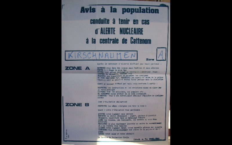 Contre la centrale de Cattenom (Lorraine)
