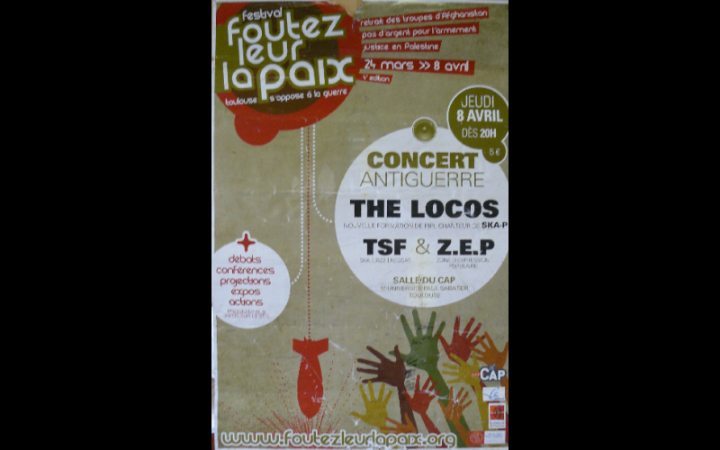 affiches festival foutez leur la paix, Toulouse, 45 x 60