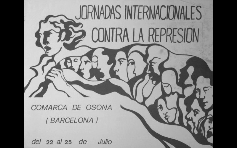 N°204 Jornadas internacionales contra la represion Barcelone MF Esp. 57x45 