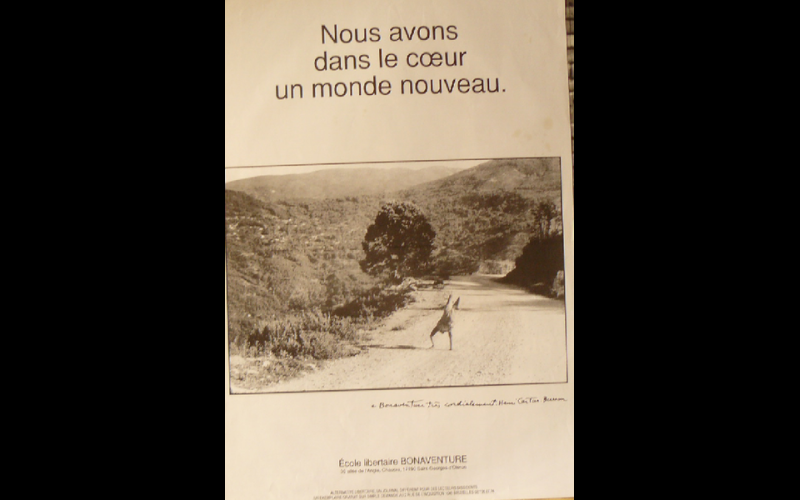 affiche école Bonaventure