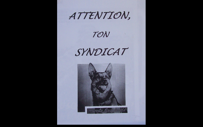 affiche anti-syndicat