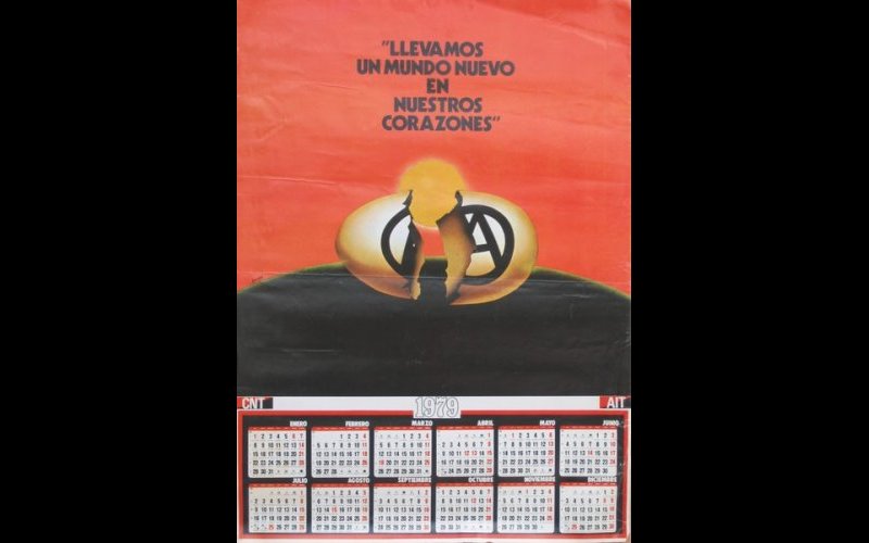 N°219 Durriti calendrier CNT AIT 1979 MF Esp. 48x67. 
