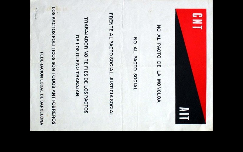 N° 263 CNT - AIT Federacion local de Barcelona 1977 Mf Esp. 32x44 