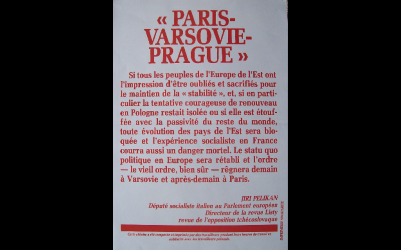 affiche Paris-Varsovie-Prague, 45x60 